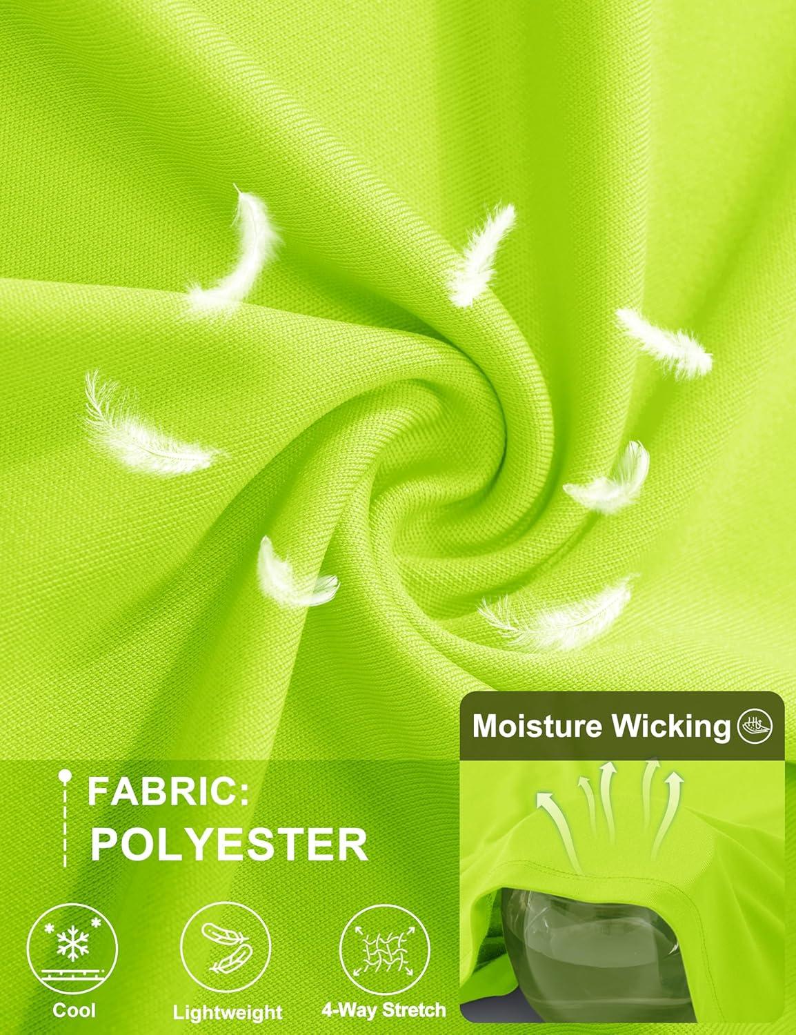 imageMAGCOMSEN 3 Pack Mens Short Sleeve Quick Dry Shirts Moisture Wicking UPF 50 Athletic Running Gym Workout Swim TShirtsFlgreenBlackWhite