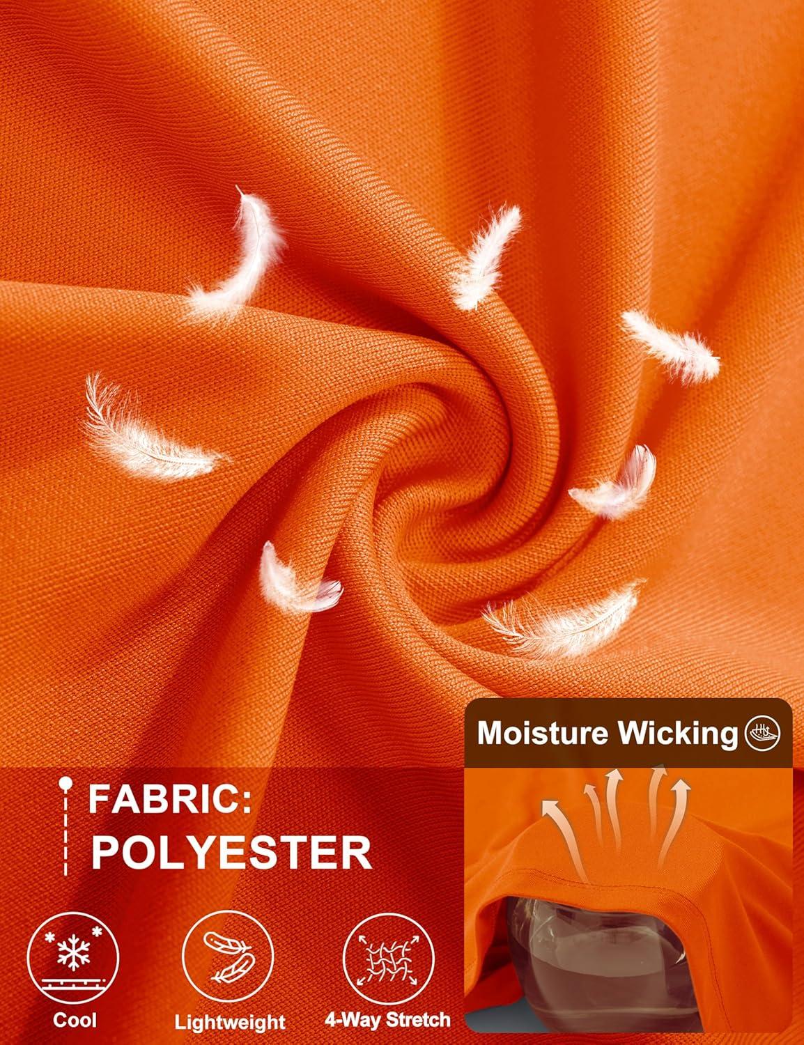 imageMAGCOMSEN 3 Pack Mens Short Sleeve Quick Dry Shirts Moisture Wicking UPF 50 Athletic Running Gym Workout Swim TShirtsFlgreenOrangeWhite