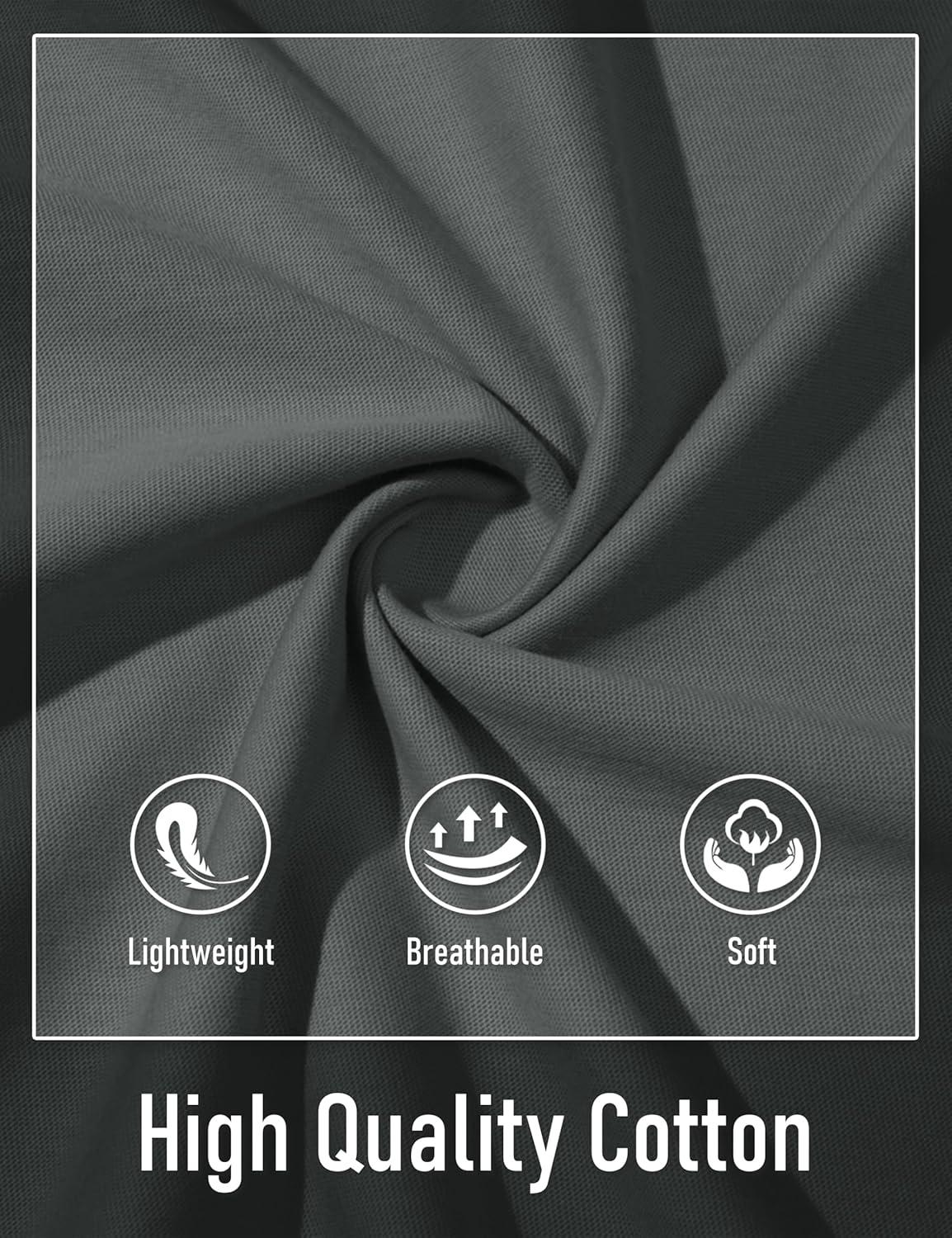 imageMAGCOMSEN Mens Henley Short Sleeve Shirt Cotton Lightweight Tee Shirts Casual Summer Basic Tees with PocketDark Grey