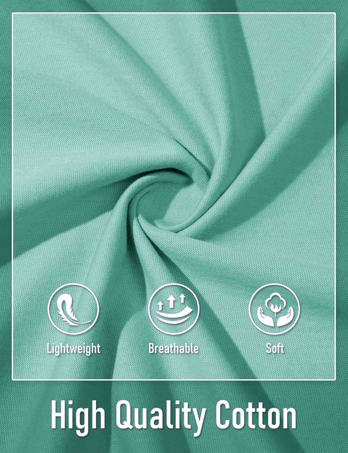 imageMAGCOMSEN Mens Henley Short Sleeve Shirt Cotton Lightweight Tee Shirts Casual Summer Basic Tees with PocketGrey Green