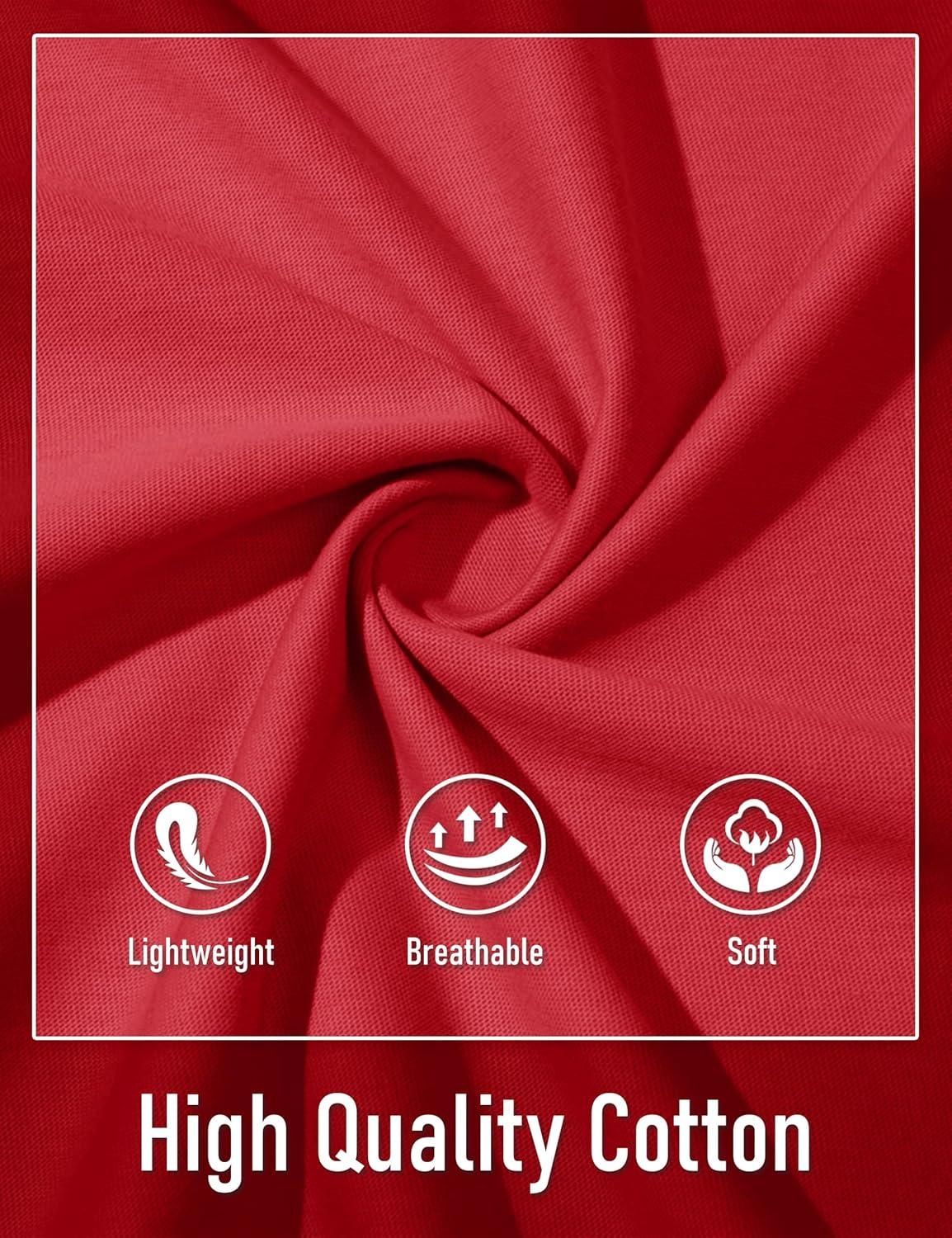 imageMAGCOMSEN Mens Henley Short Sleeve Shirt Cotton Lightweight Tee Shirts Casual Summer Basic Tees with PocketTomato Red