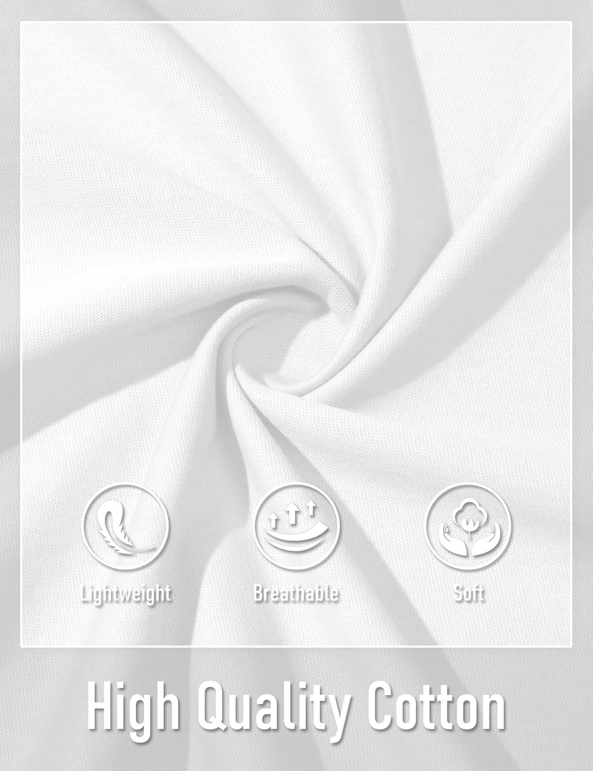 imageMAGCOMSEN Mens Henley Short Sleeve Shirt Cotton Lightweight Tee Shirts Casual Summer Basic Tees with PocketWhite