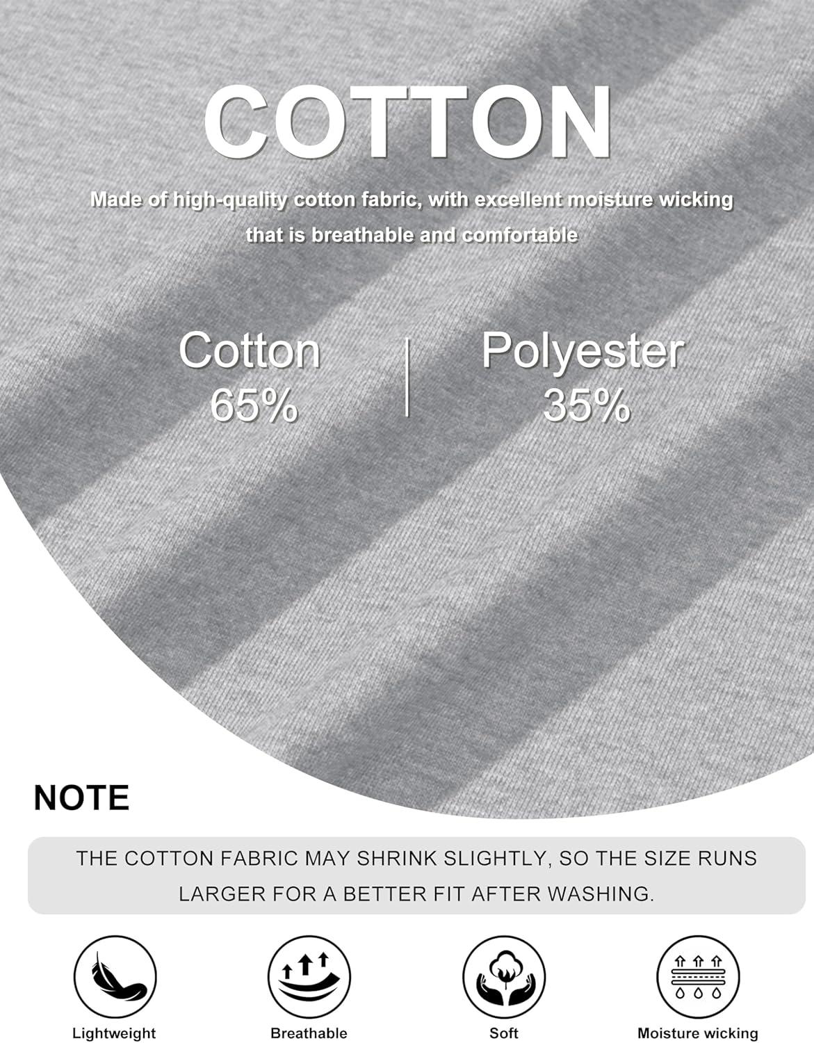 imageMAGCOMSEN Mens Long Sleeve Shirt with Pocket Cotton Crew Neck Shirts Casual Lightweight TShirt04light Grey