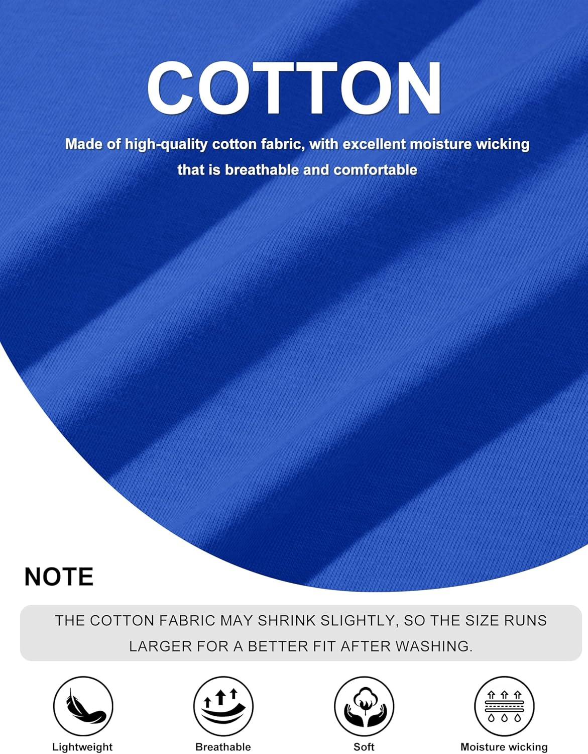 imageMAGCOMSEN Mens Long Sleeve Shirt with Pocket Cotton Crew Neck Shirts Casual Lightweight TShirt22color Blue