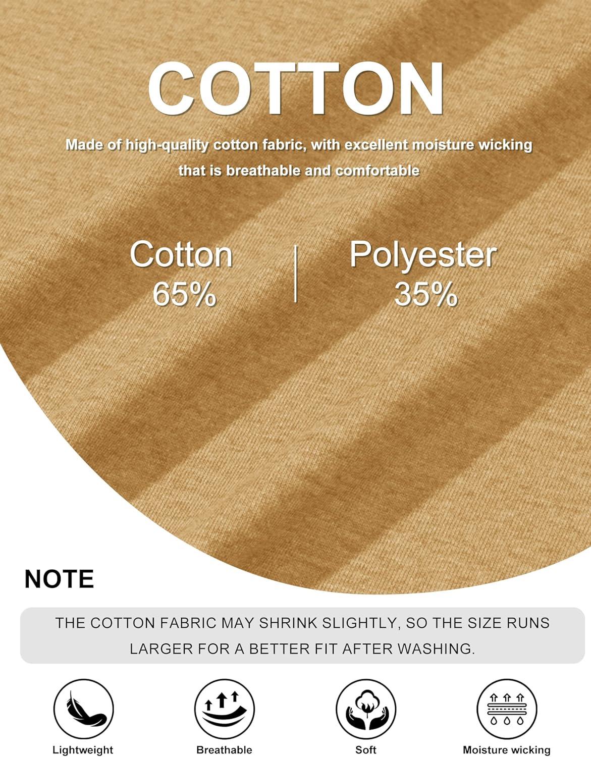 imageMAGCOMSEN Mens Long Sleeve Shirt with Pocket Cotton Crew Neck Shirts Casual Lightweight TShirt24earthy Yellow