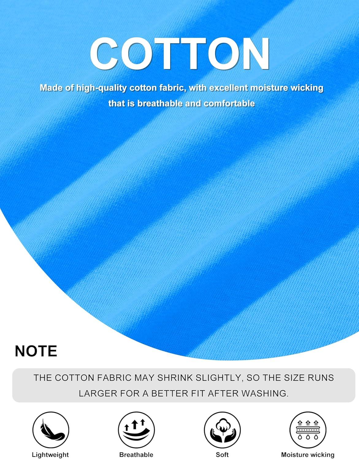 imageMAGCOMSEN Mens Long Sleeve Shirt with Pocket Cotton Crew Neck Shirts Casual Lightweight TShirt25azure