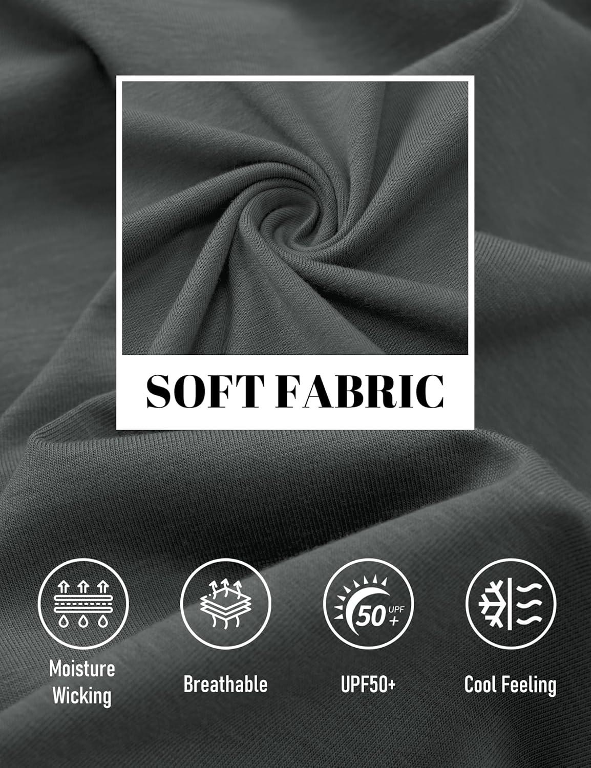 imageMAGCOMSEN Mens Pocket T Shirts Cooling UPF 50 Summer Tee Shirt Short Sleeve Crewneck Tee Cotton Lightweight Casual TShirtGray