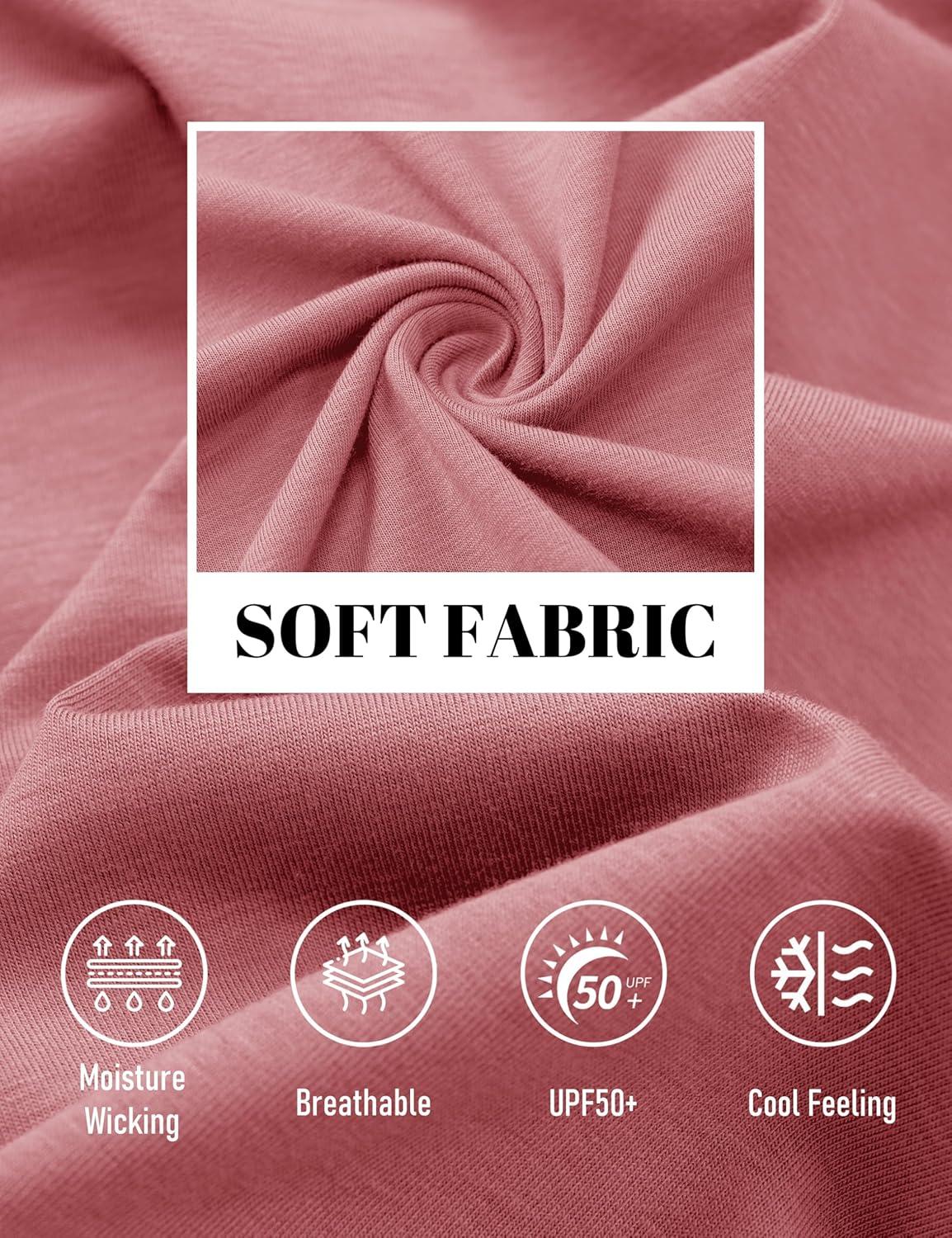 imageMAGCOMSEN Mens Pocket T Shirts Cooling UPF 50 Summer Tee Shirt Short Sleeve Crewneck Tee Cotton Lightweight Casual TShirtGray Pink