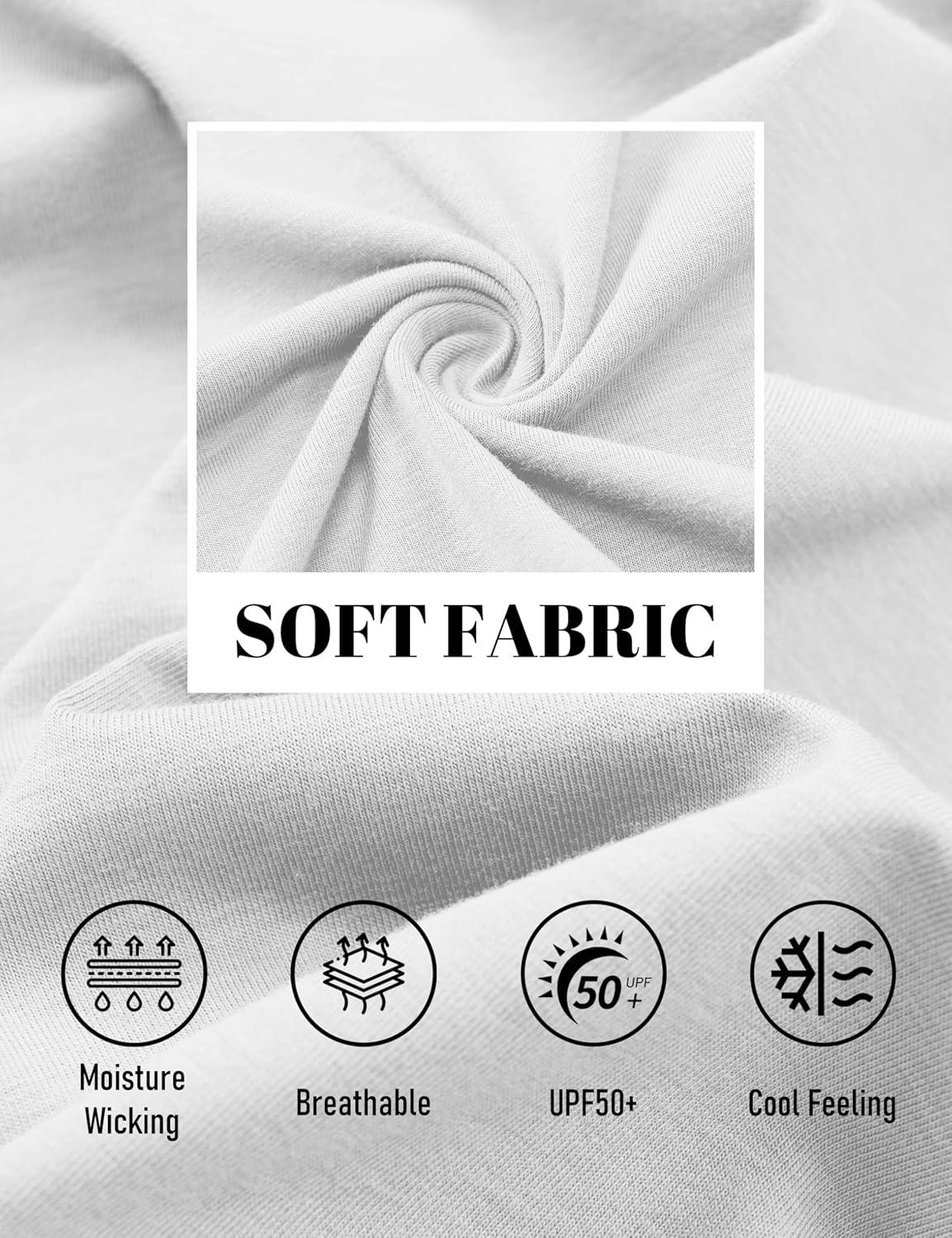 imageMAGCOMSEN Mens Pocket T Shirts Cooling UPF 50 Summer Tee Shirt Short Sleeve Crewneck Tee Cotton Lightweight Casual TShirtWhite