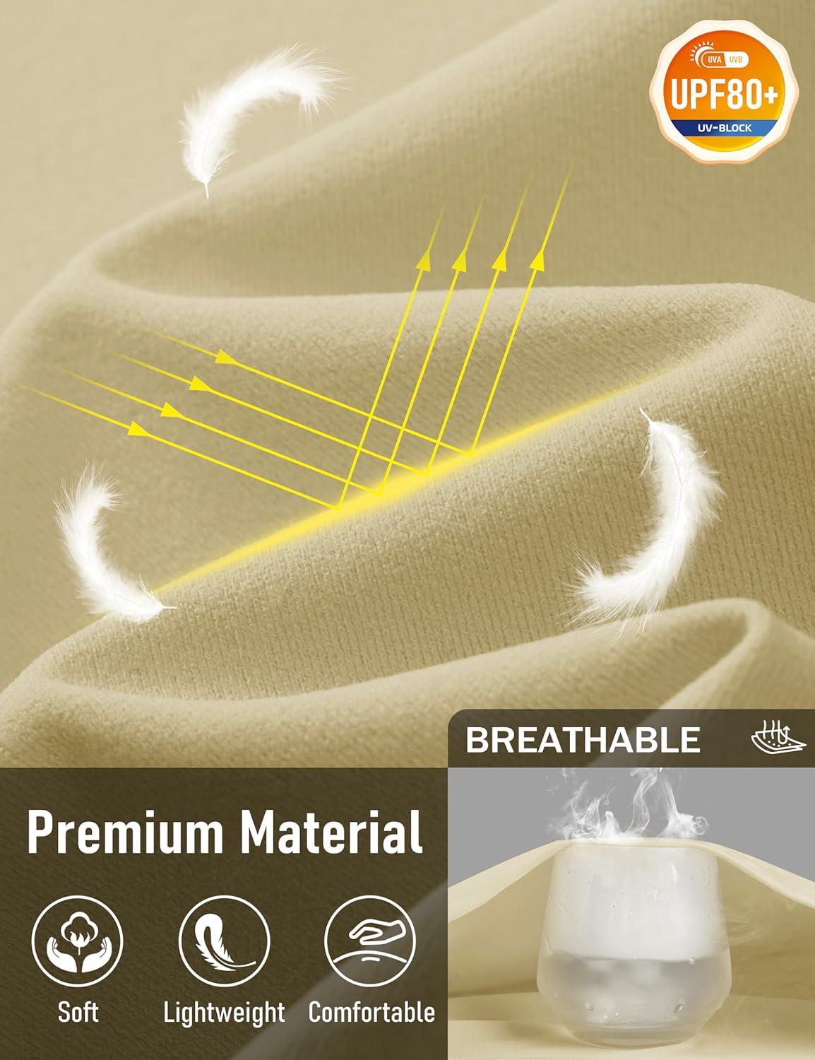 imageMAGCOMSEN Mens Pocket Tee Shirts UPF 80 Sun Protection Shirts Lightweight Moisture Wicking Crewneck Casual Summer TeesKhaki