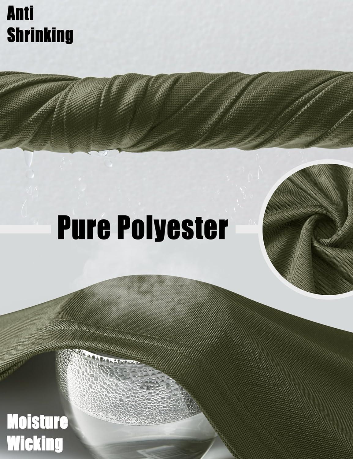 imageMAGCOMSEN Mens Polo Shirts Short Sleeve Athletic Tactical Casual Golf Shirts Dry Fit Moisture Wicking Collared ShirtArmy Green