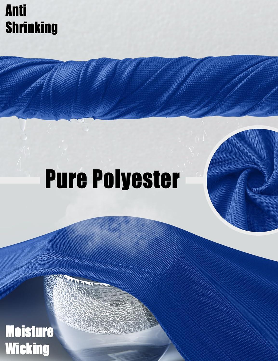 imageMAGCOMSEN Mens Polo Shirts Short Sleeve Athletic Tactical Casual Golf Shirts Dry Fit Moisture Wicking Collared ShirtColor Blue