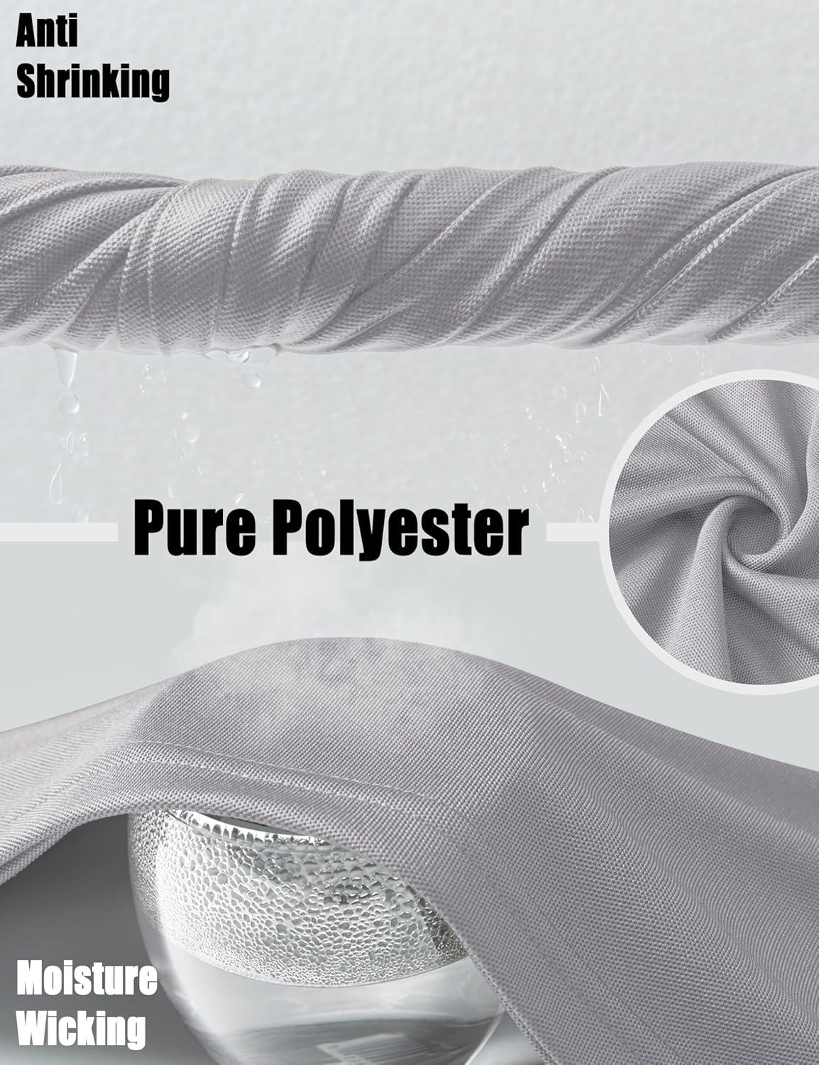 imageMAGCOMSEN Mens Polo Shirts Short Sleeve Athletic Tactical Casual Golf Shirts Dry Fit Moisture Wicking Collared ShirtLight Grey