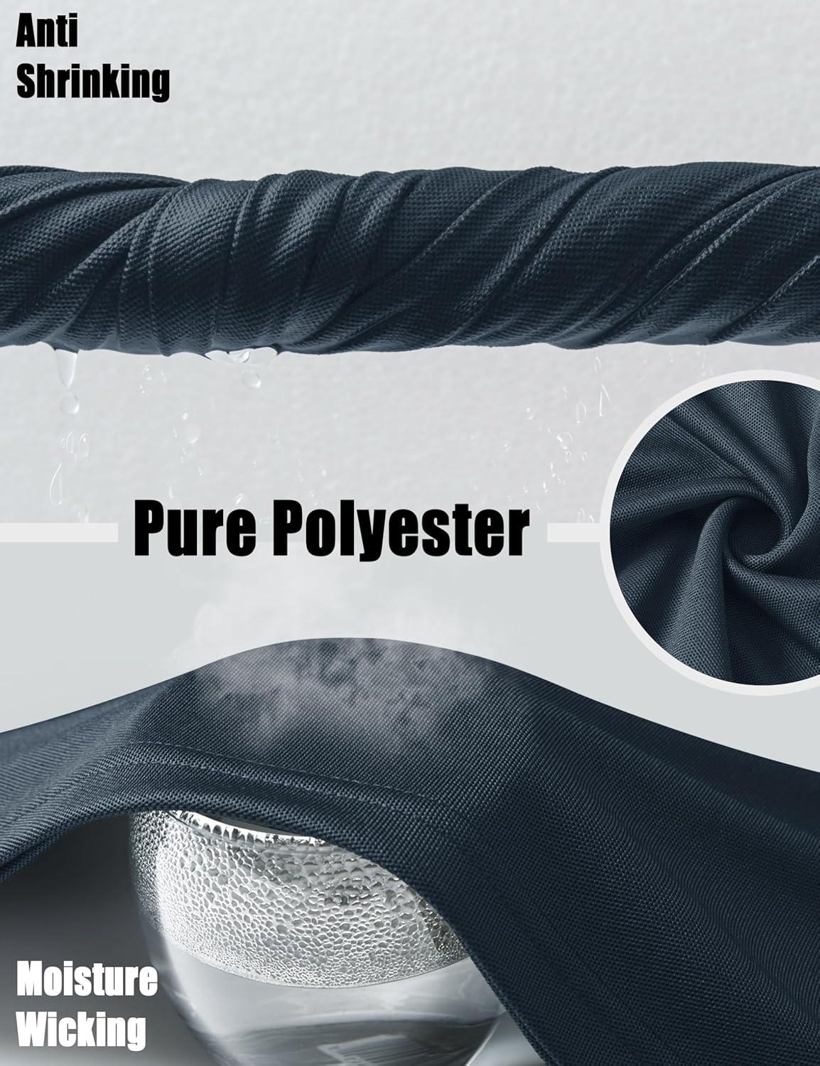 imageMAGCOMSEN Mens Polo Shirts Short Sleeve Athletic Tactical Casual Golf Shirts Dry Fit Moisture Wicking Collared ShirtNavy