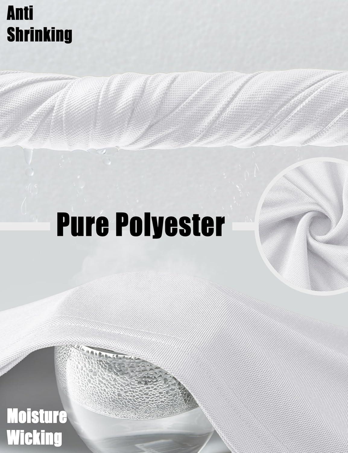 imageMAGCOMSEN Mens Polo Shirts Short Sleeve Athletic Tactical Casual Golf Shirts Dry Fit Moisture Wicking Collared ShirtWhite