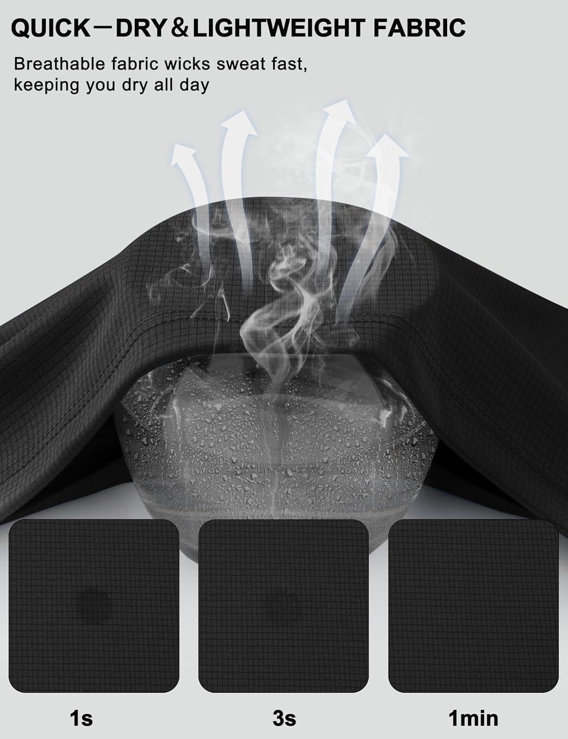 imageMAGCOMSEN Mens Rash Guard Short Sleeve UPF 50 Sun UV Quick Dry Shirts Workout Swim Running Athletic TShirtBlack