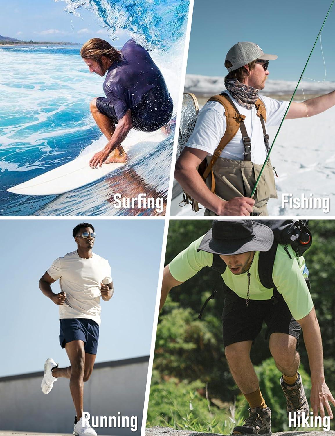 imageMAGCOMSEN Mens Short Sleeve UPF 50 Sun Protection Shirts Quick Dry Athletic TShirt Hiking Running Swimming Rash GuardDark Gray