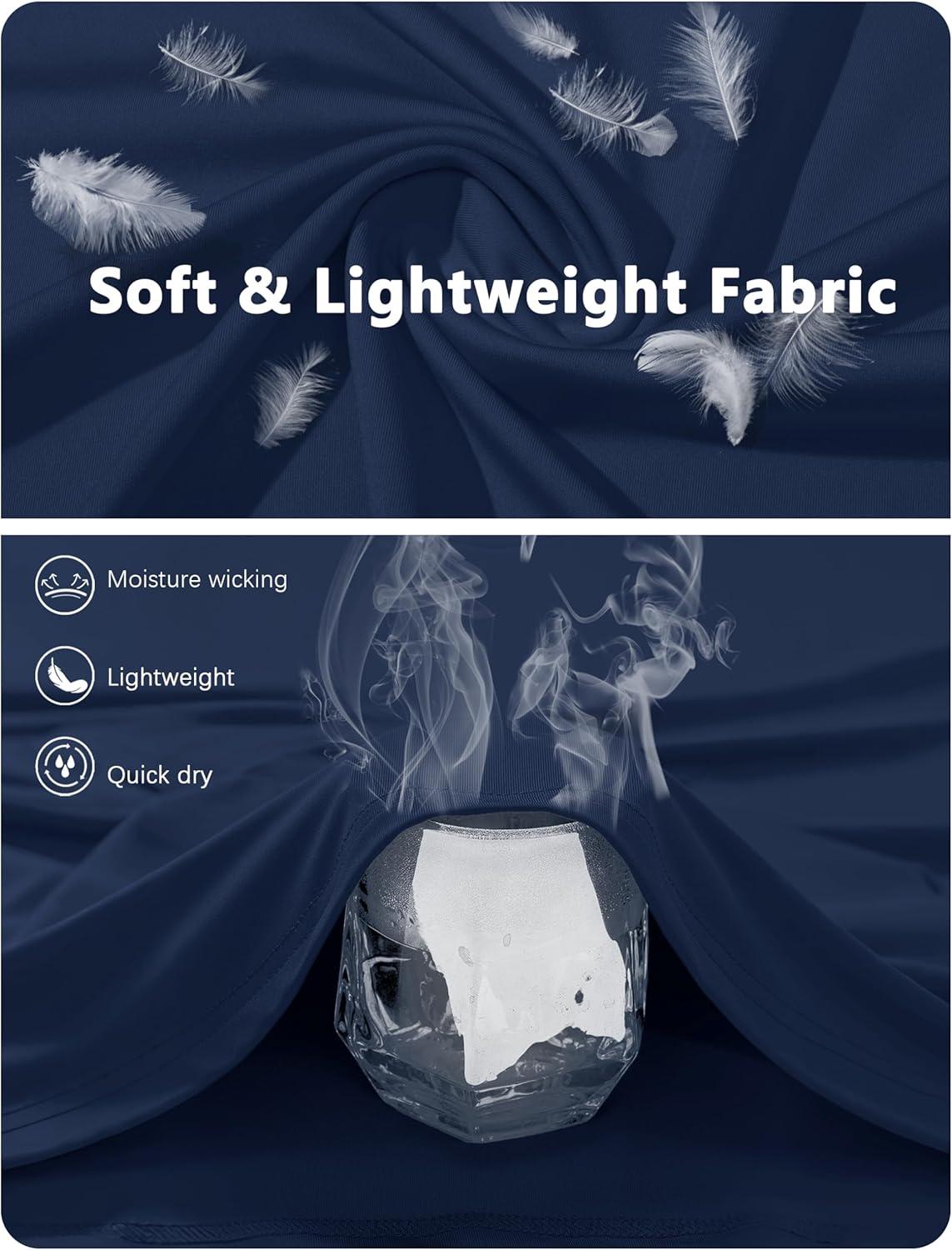 imageMAGCOMSEN Mens Short Sleeve UPF 50 Sun Protection Shirts Quick Dry Athletic TShirt Hiking Running Swimming Rash GuardNavy