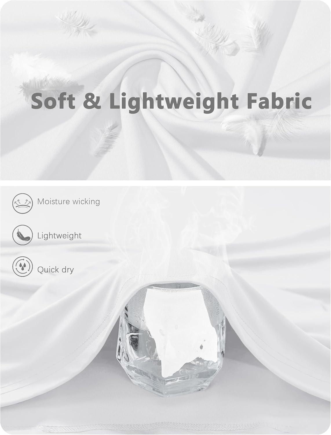 imageMAGCOMSEN Mens Short Sleeve UPF 50 Sun Protection Shirts Quick Dry Athletic TShirt Hiking Running Swimming Rash GuardWhite