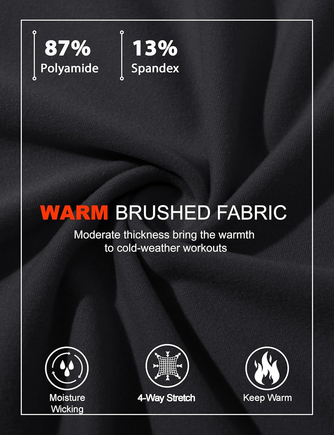 imageMAGCOMSEN Womens 14 Quarter Zip Pullover Thermal Running Shirts Long Sleeve Athletic Warm Tops with Zip PocketsBlack