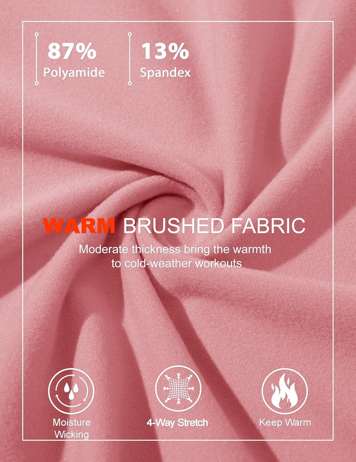 imageMAGCOMSEN Womens 14 Quarter Zip Pullover Thermal Running Shirts Long Sleeve Athletic Warm Tops with Zip PocketsGrey Pink