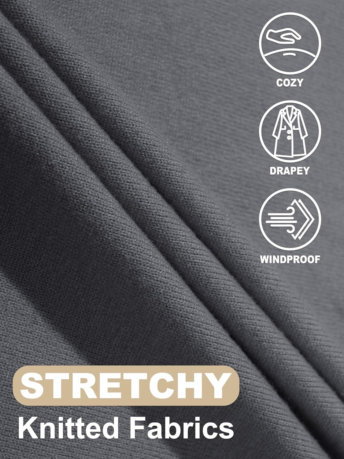 imageMAGCOMSEN Womens Cardigan Open Front Knit Hoodie Sweater Coatigan Jacket 2024 Casual Fall Trendy Coats with PocketsDark Gray