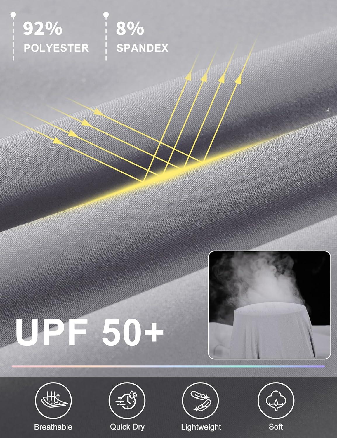 imageMAGCOMSEN Womens Cargo Joggers Lightweight Quick Dry Hiking Pants UPF 50 Athletic Workout Travel Joggers Zipper PocketsLight Gray