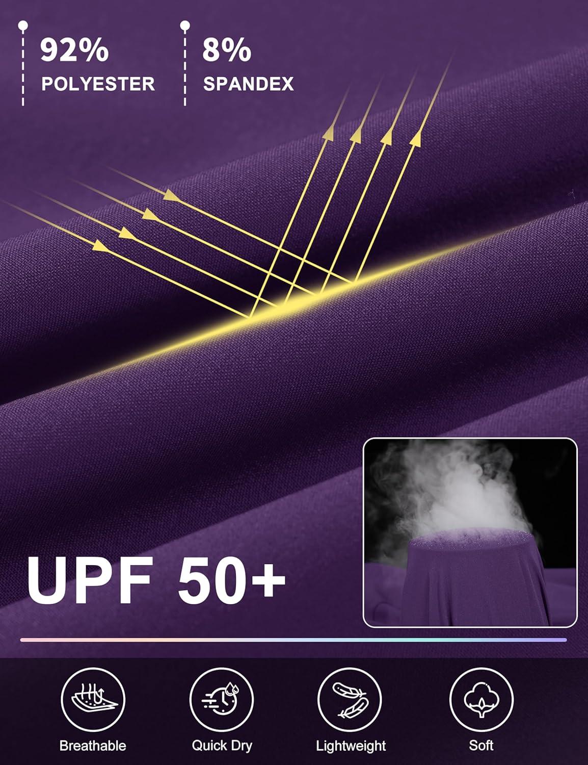 imageMAGCOMSEN Womens Cargo Joggers Lightweight Quick Dry Hiking Pants UPF 50 Athletic Workout Travel Joggers Zipper PocketsPurplishred