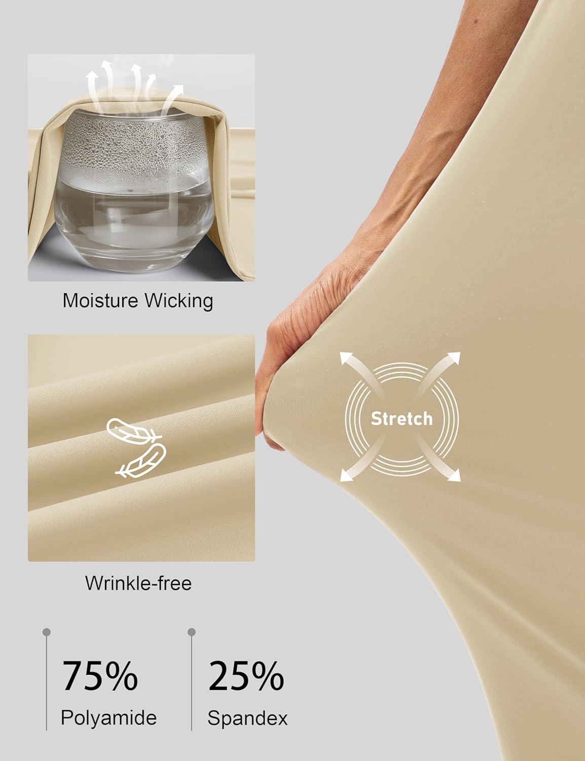 imageMAGCOMSEN Womens Golf Pants UPF 50 High Waisted Stretch 78 Ankle Dress Work Casual Slack Summer Travel Pants 5 PocketsLight Khaki