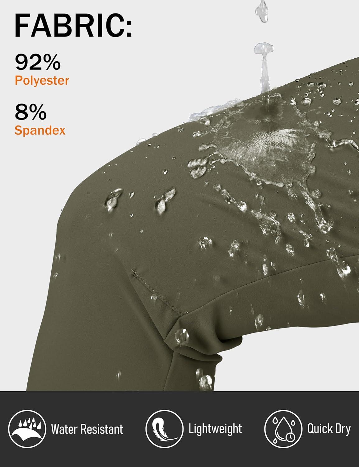 imageMAGCOMSEN Womens Hiking Pants Lightweight Quick Dry Athletic Running Joggers with Pockets Outdoor Travel SweatpantsArmy Green