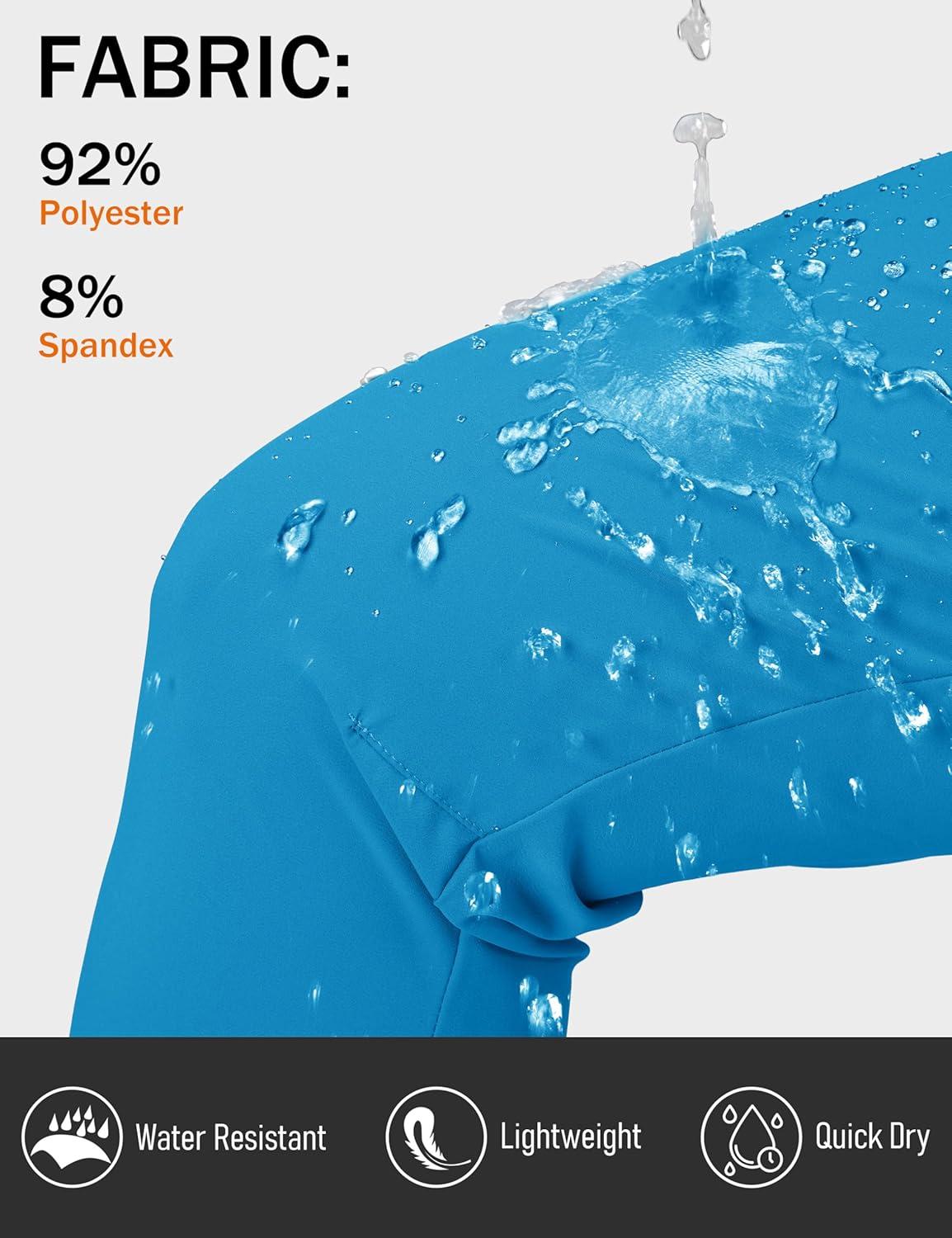 imageMAGCOMSEN Womens Hiking Pants Lightweight Quick Dry Athletic Running Joggers with Pockets Outdoor Travel SweatpantsLake Blue