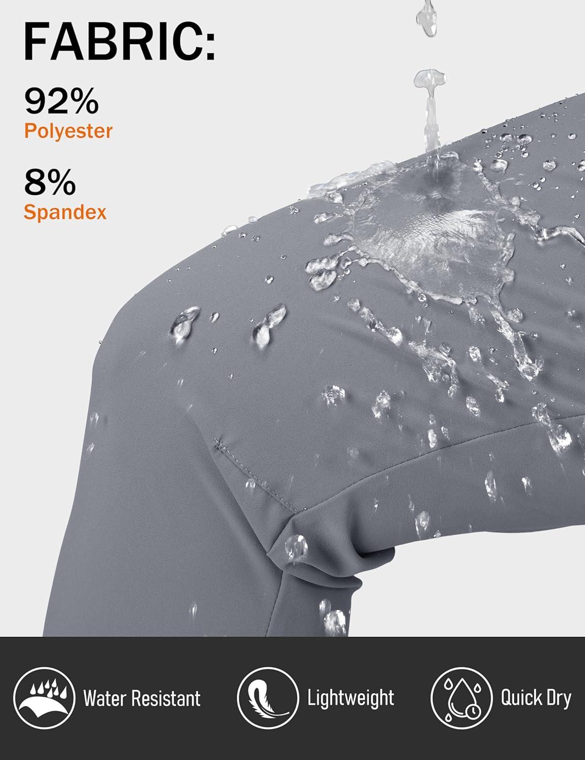 imageMAGCOMSEN Womens Hiking Pants Lightweight Quick Dry Athletic Running Joggers with Pockets Outdoor Travel SweatpantsLight Grey