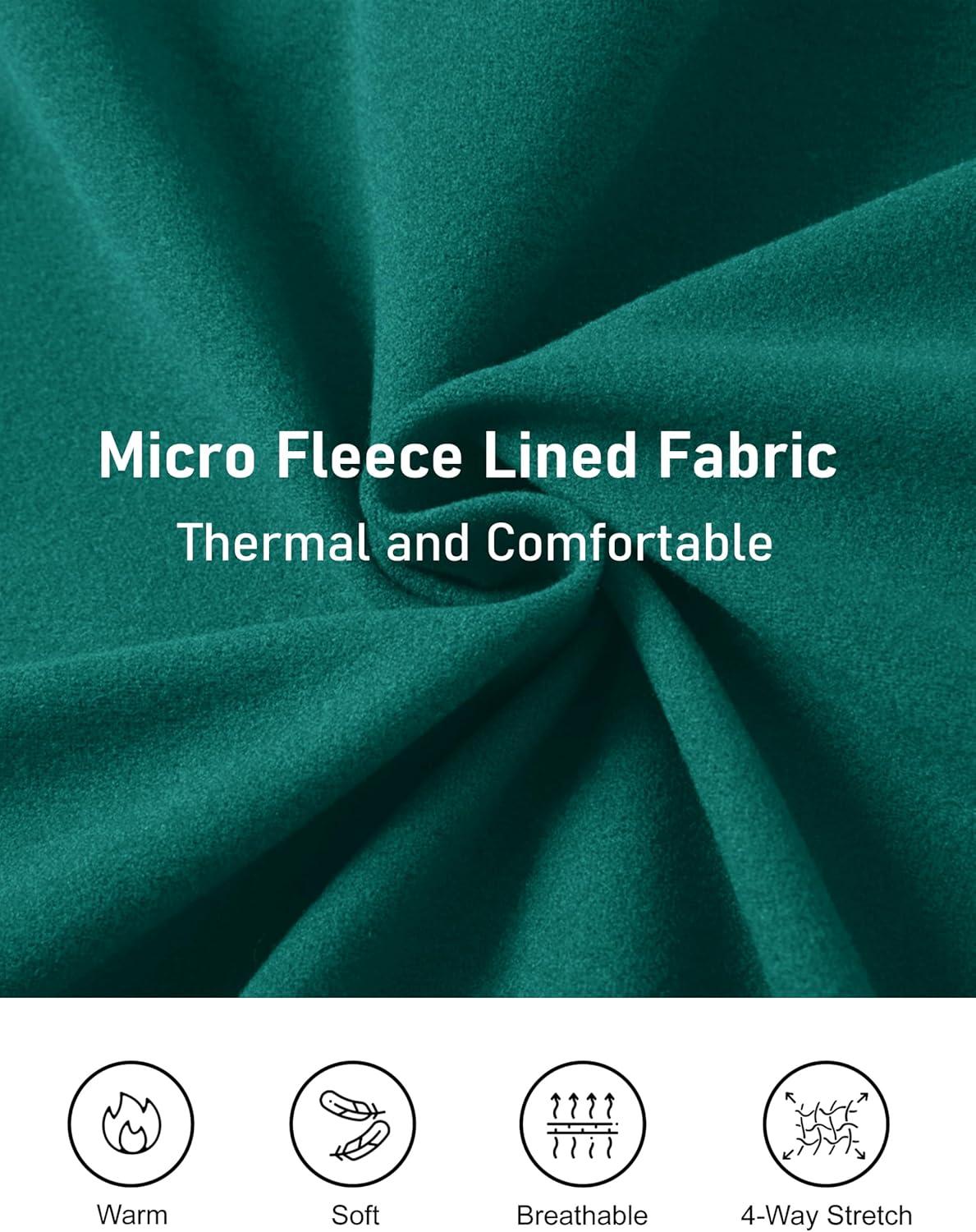 imageMAGCOMSEN Womens Quarter Zip Fleece Pullover Mock Neck Thermal Shirts with Zip Pocket Athletic Running TopsGreen