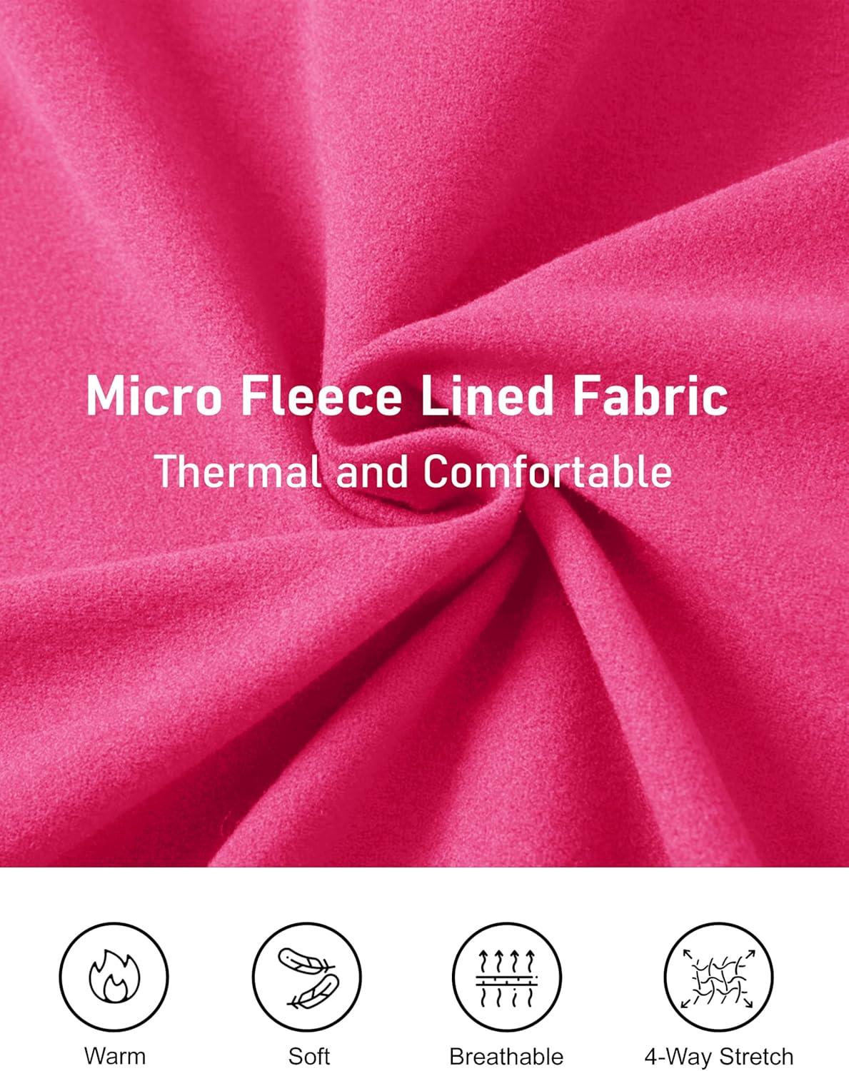 imageMAGCOMSEN Womens Quarter Zip Fleece Pullover Mock Neck Thermal Shirts with Zip Pocket Athletic Running TopsRosered