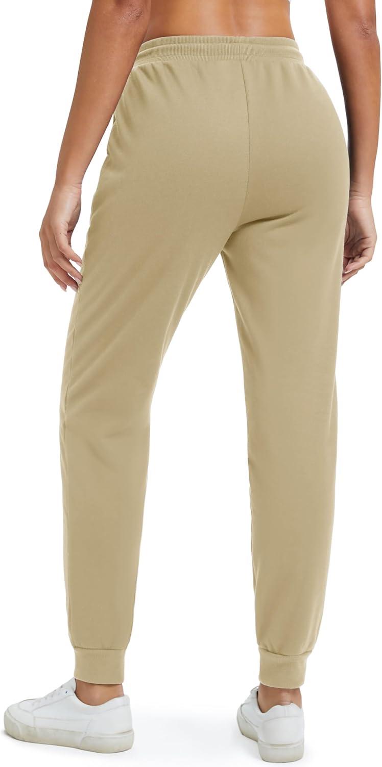 imageMAGCOMSEN Womens Sherpa Lined Sweatpants Winter Warm Fleece Pants Insulated Thermal Athletic Joggers with PocketsKhaki