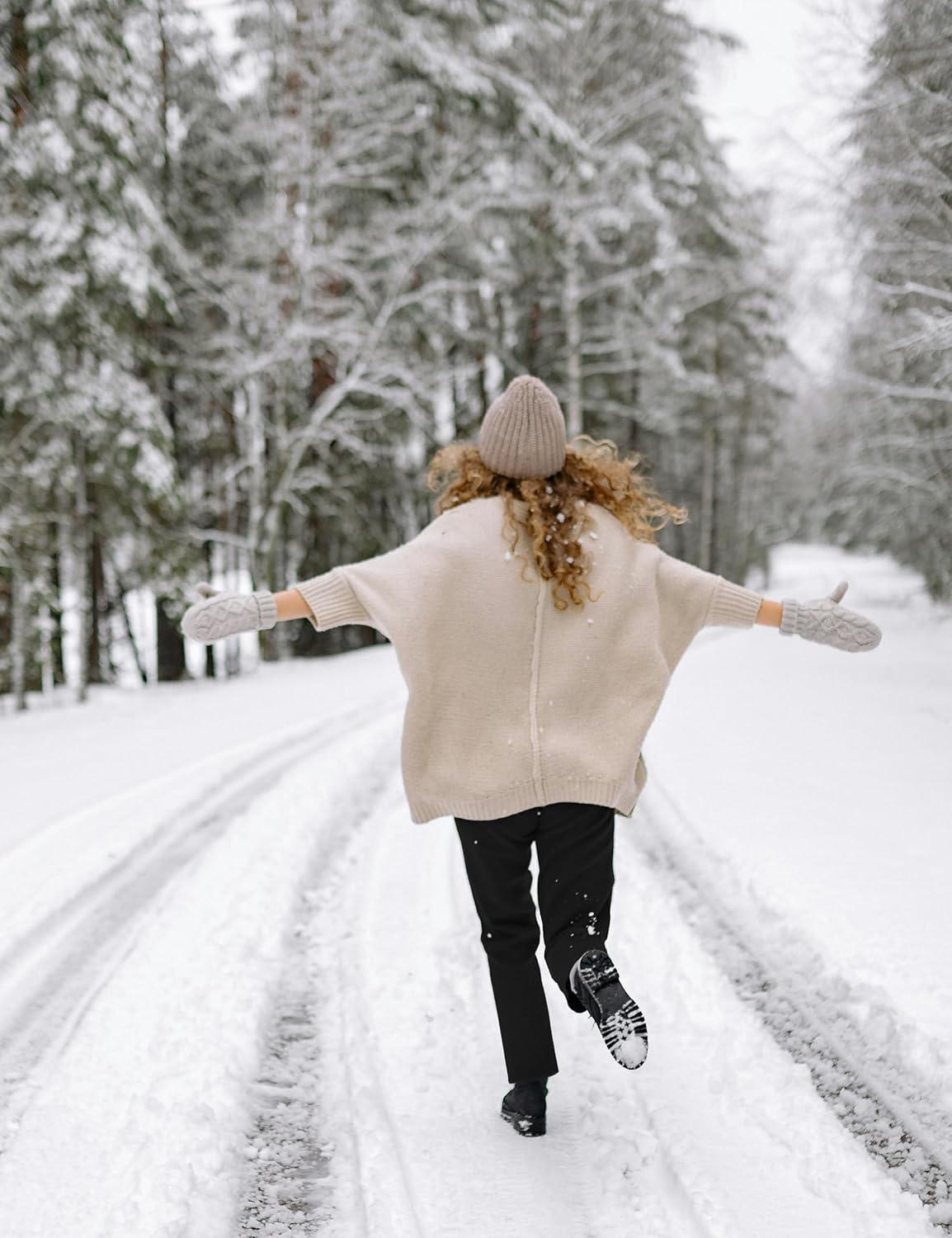 imageMAGCOMSEN Womens Sherpa Lined Sweatpants with Pockets Warm Thick Fleece Winter Casual Lounge PantsBlack