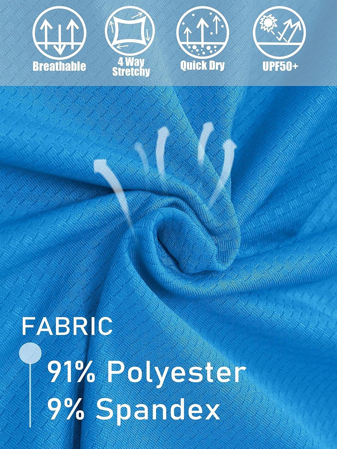 imageMAGCOMSEN Womens Sun Hoodie UPF 50 Long Sleeve Shirts for Hiking Fishing Athletic Lightweight UV HoodieBlue Green