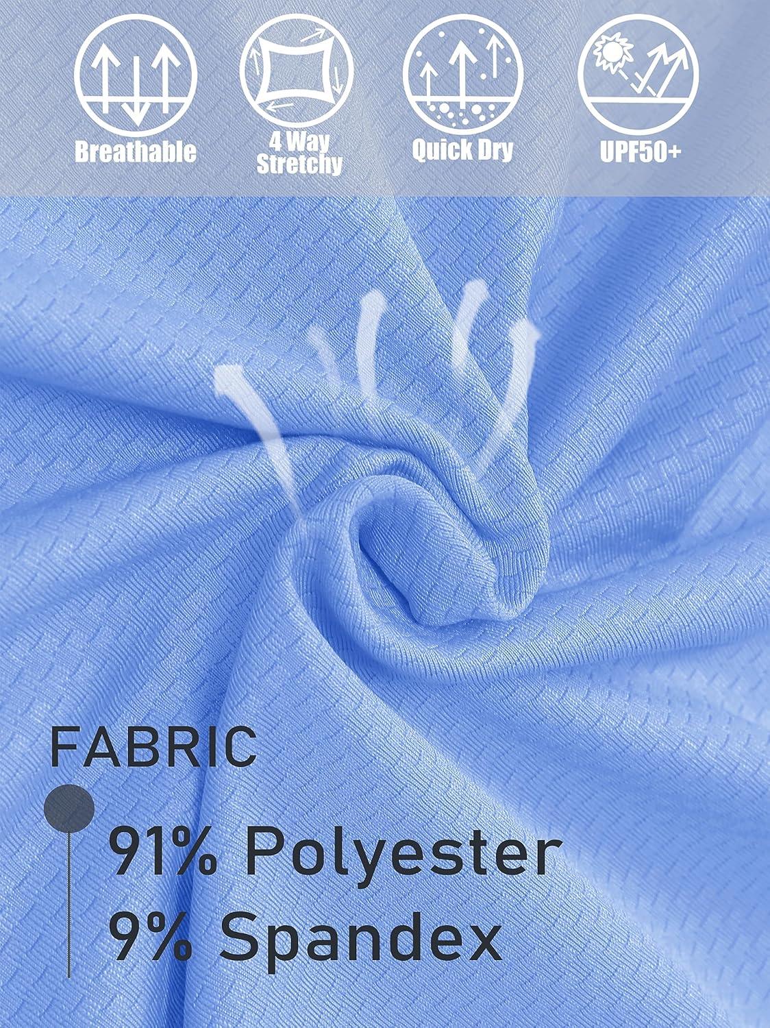 imageMAGCOMSEN Womens Sun Hoodie UPF 50 Long Sleeve Shirts for Hiking Fishing Athletic Lightweight UV HoodieLight Blue