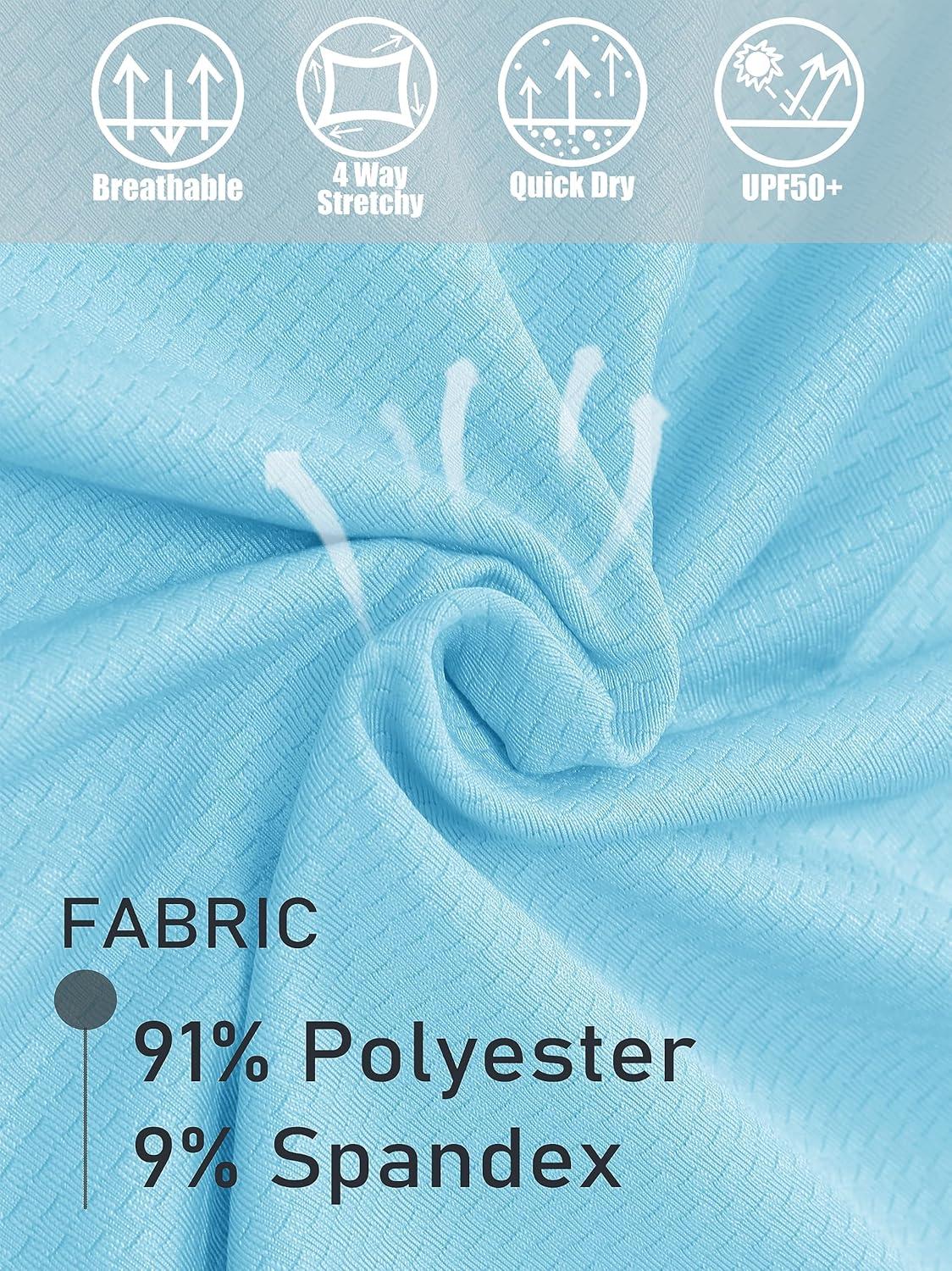 imageMAGCOMSEN Womens Sun Hoodie UPF 50 Long Sleeve Shirts for Hiking Fishing Athletic Lightweight UV HoodiePale Blue