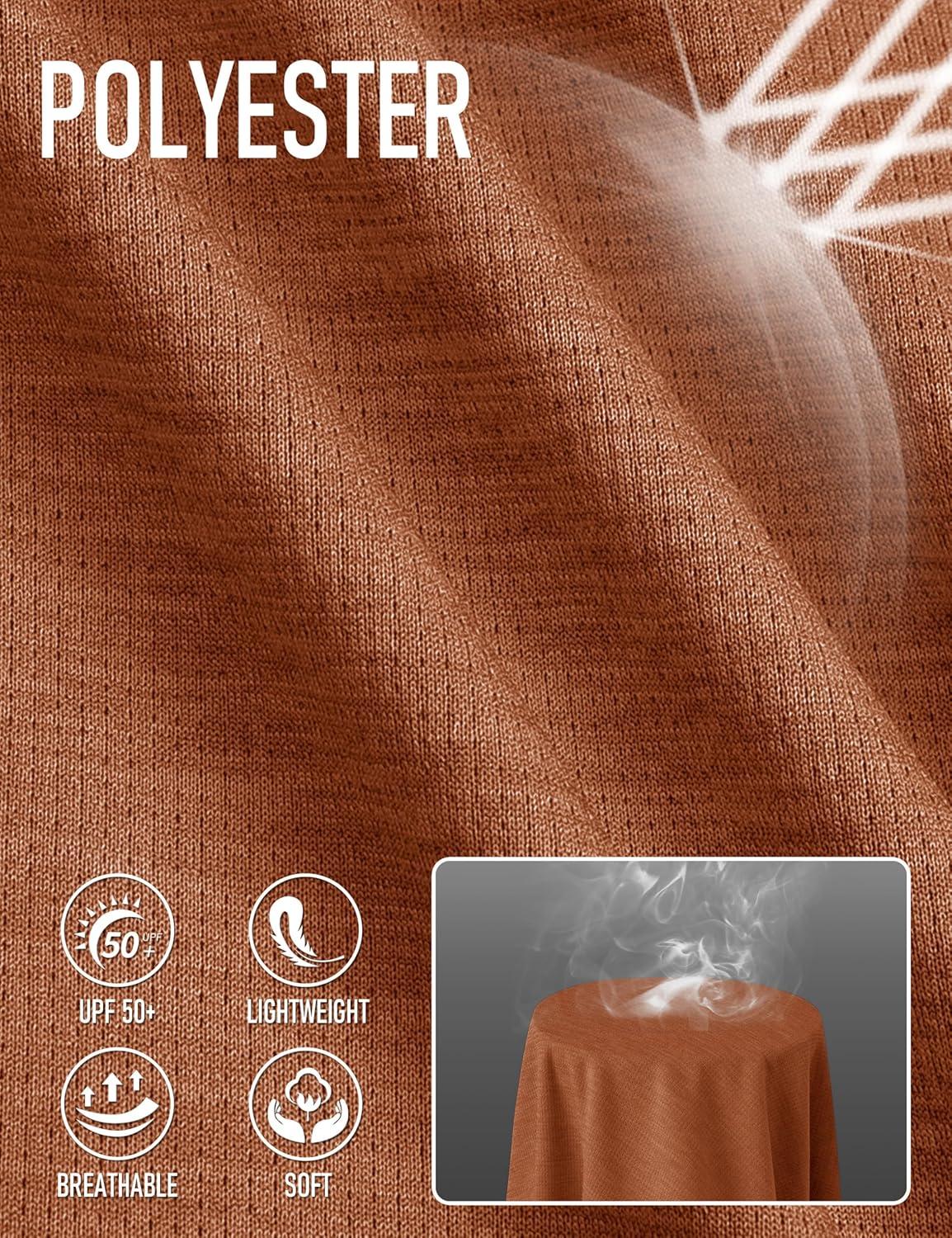 imageMAGCOMSEN Womens Sun Protection Hoodie Shirts UPF 50 Long Sleeve Top Quick Dry Lightweight for Hiking AthleticDark Orange