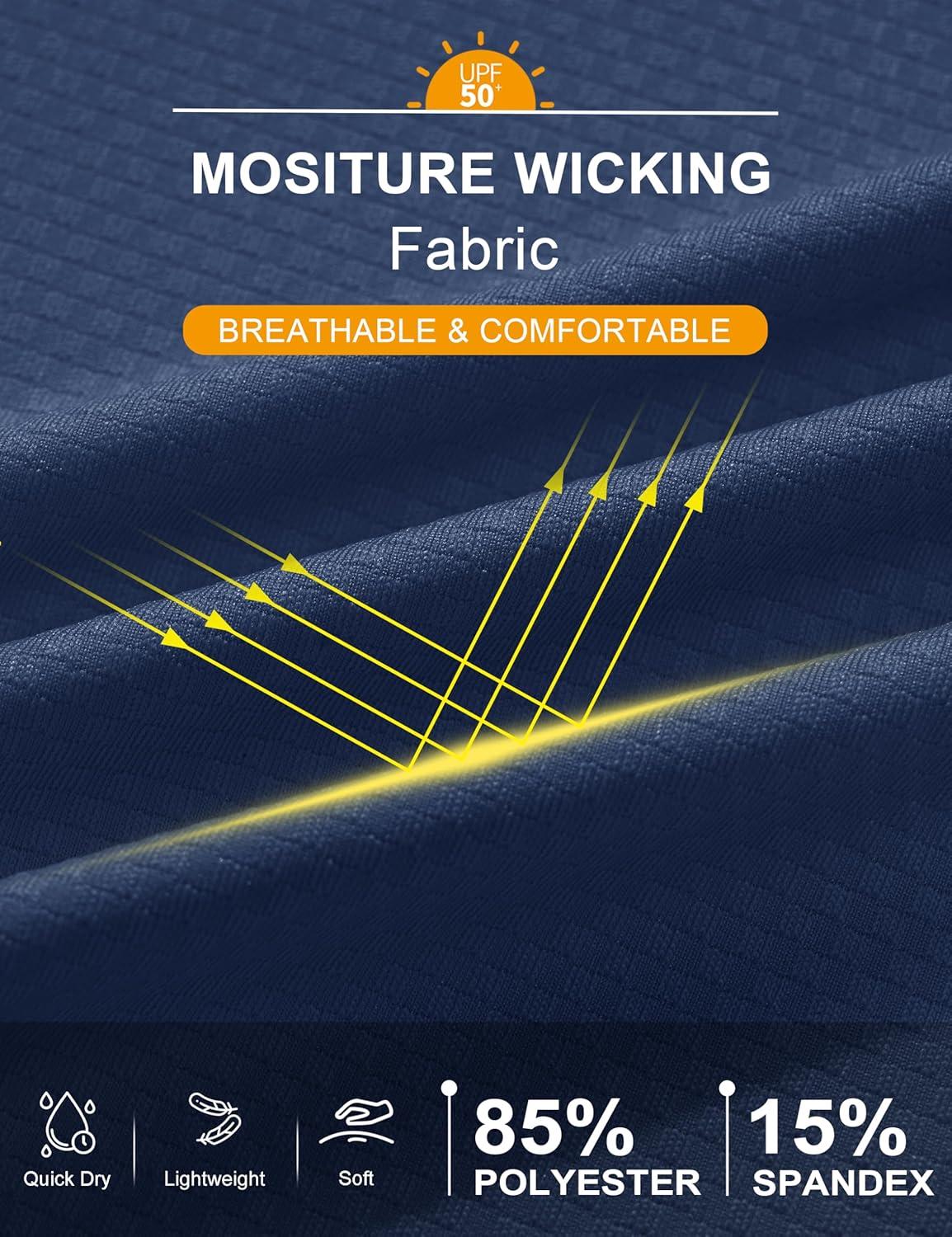 imageMAGCOMSEN Womens UPF 50 Lightweight Zip Up Jackets Cropped Athletic Workout UV Protection Sun Shirt RunningNavy