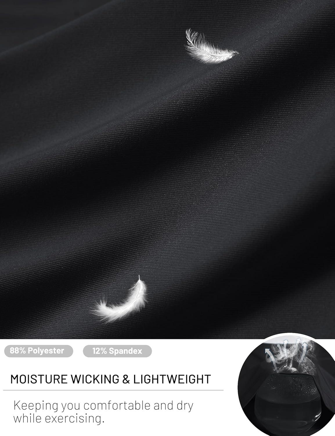 imageMAGCOMSEN Womens Workout Tank Top Athletic Muscle Sleeveless Crew Neck Shirt UPF 80 Moisture Wicking Gym RunningBlack