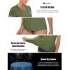 imageMAGCOMSEN 2 Pack Womens Short Sleeve Tees Moisture Wicking Shirts Summer V Neck Running TopsDblueAgreen
