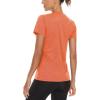 imageMAGCOMSEN 2 Pack Womens Short Sleeve Tees Moisture Wicking Shirts Summer V Neck Running TopsMblueOrange