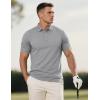 imageMAGCOMSEN 5 Pack Mens Polo Shirts Short Sleeve Dry Fit Moisture Wicking Golf Polos Performance Casual Collared ShirtsBlackArmy GreenKhakiNavyDark Grey
