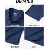 imageMAGCOMSEN 5 Pack Mens Polo Shirts Short Sleeve Dry Fit Moisture Wicking Golf Polos Performance Casual Collared ShirtsBlackLight GreyDark GreyKhakiBright Blue