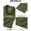 imageMAGCOMSEN 5 Pack Mens Polo Shirts Short Sleeve Dry Fit Moisture Wicking Golf Polos Performance Casual Collared ShirtsBlackNavyBright BlueWine RedWolf Brown