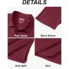 imageMAGCOMSEN 5 Pack Mens Polo Shirts Short Sleeve Dry Fit Moisture Wicking Golf Polos Performance Casual Collared ShirtsBlackNavyWhiteBright BlueDark Grey