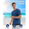 imageMAGCOMSEN 5 Pack Mens Short Sleeve UPF 50 Shirts Dry Fit Athletic Rash Guard Workout Running Swim Gym Performance TshirtsBlackBlue GreyNavyWhiteLight Grey