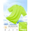imageMAGCOMSEN Dry Fit Shirts for Men Sun Protection Athletic Short Sleeve Shirt Workout Gym Fishing Swim Rash GuardFlgreen